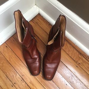 Vintage Brown Leather Frye Boots